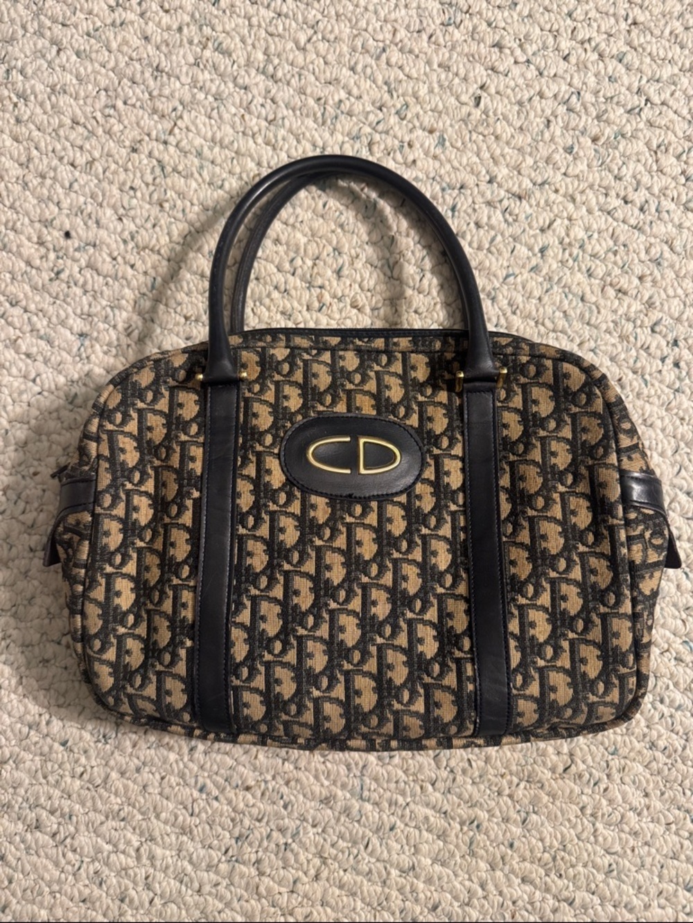 Christian Dior Oblique Monogram Trotter Tote Bag
